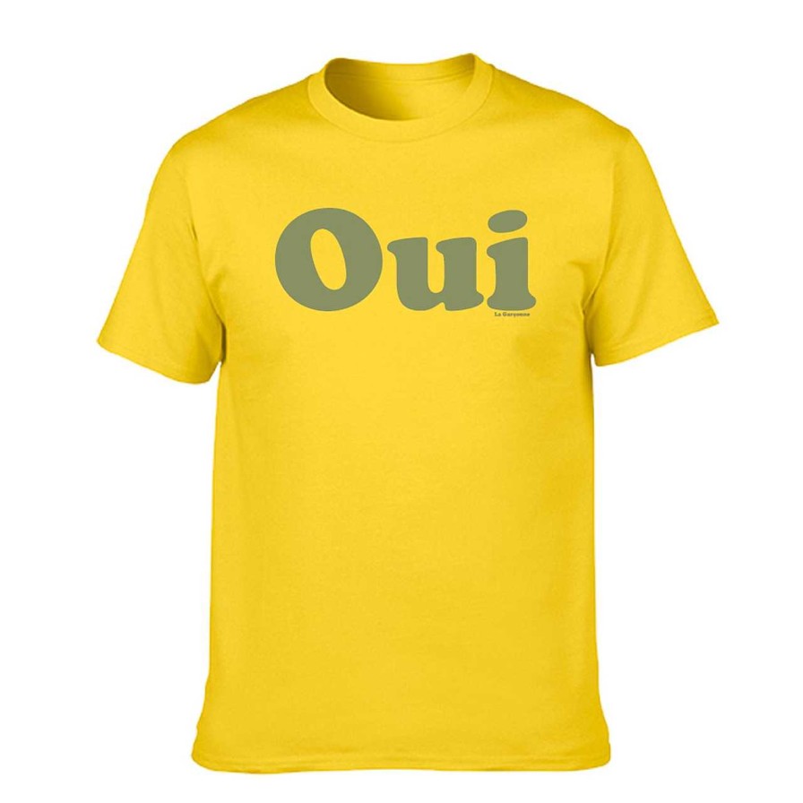 Clothing La Garçonne Vetements | Oui Logo T-Shirt Yellow