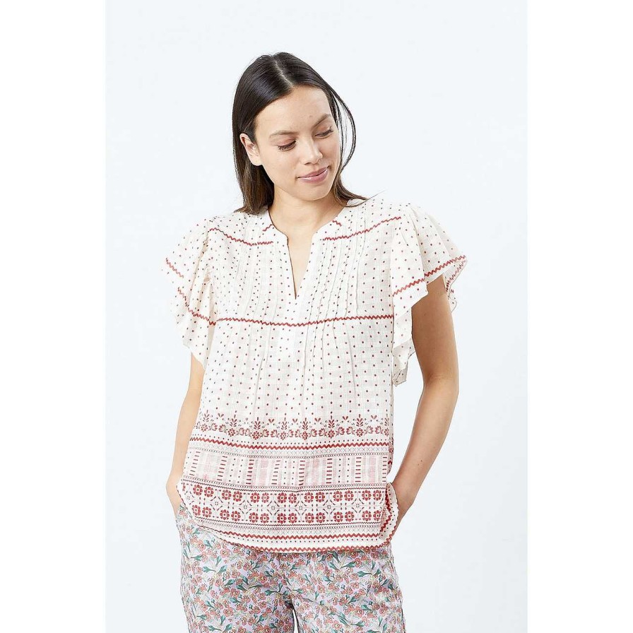 Clothing Lolly's Laundry | Isabel Top Dot Print