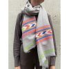 Accessories La Garçonne Accessoires | Kailash Scarf Light Gray Orange P32