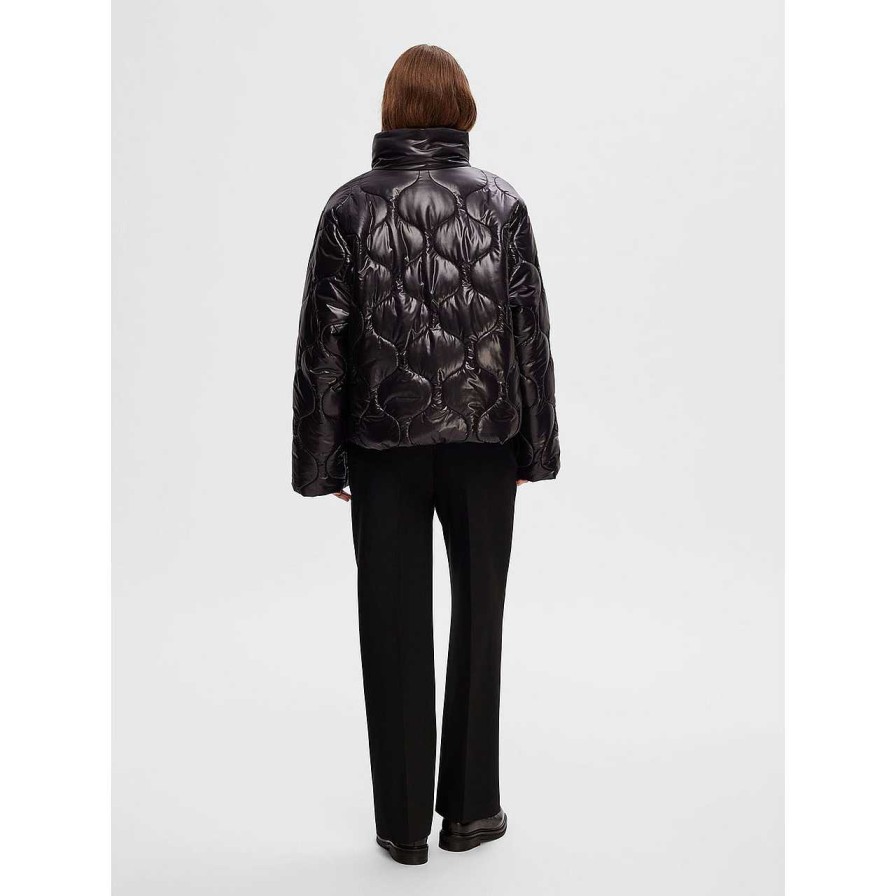 Clothing Selected Femme | Mika Quilted Jacket Black