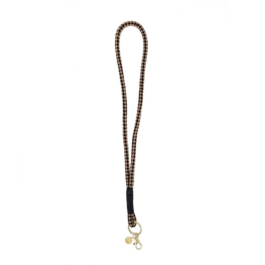 Accessories La Garçonne Accessoires | Lanyard Beige Black