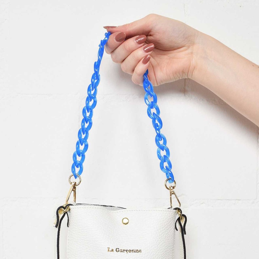 Bags La Garçonne Accessoires | Monroe Mini Bag Chain Skyblue