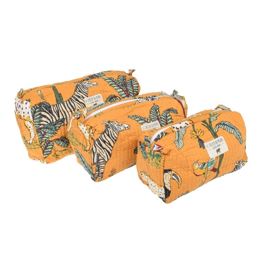 Bags Le Trésor Du Monde | Jungle Medium Necessaire Yellow