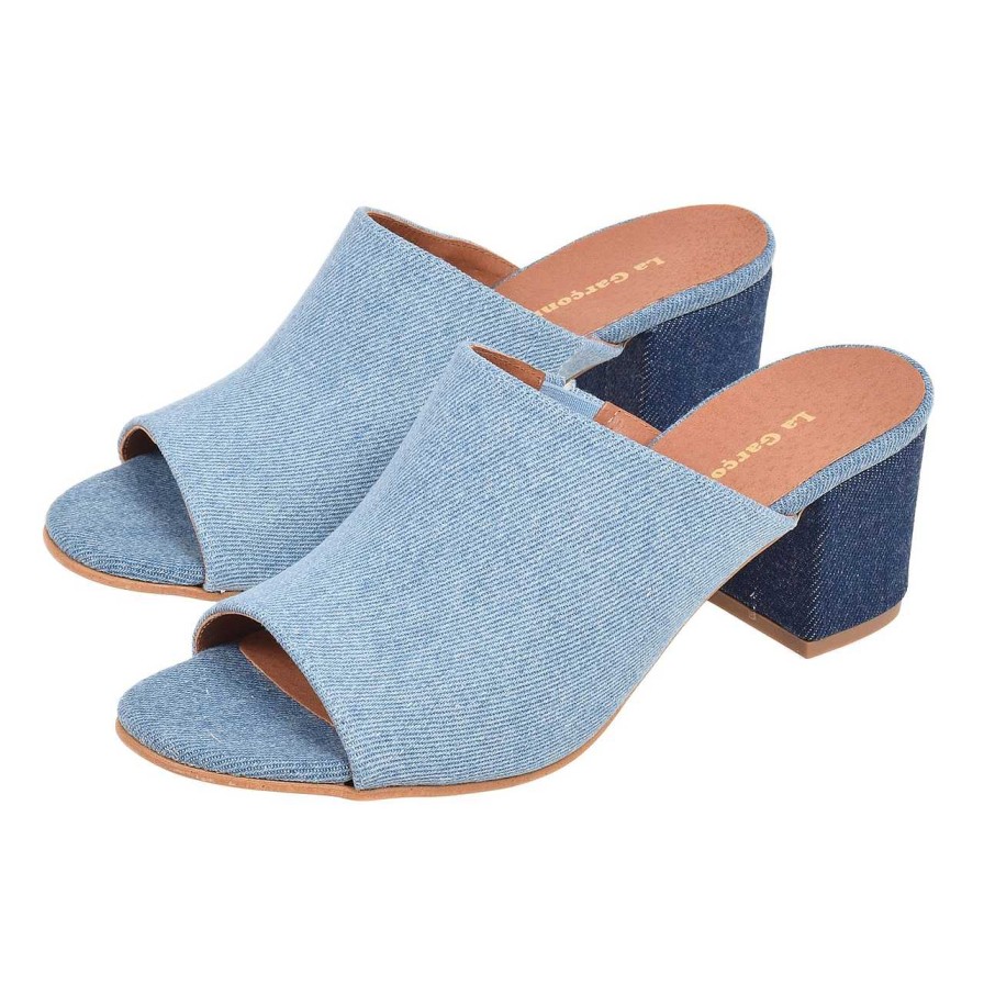 Shoes La Garçonne | Marjorie Heels Mule Jeans