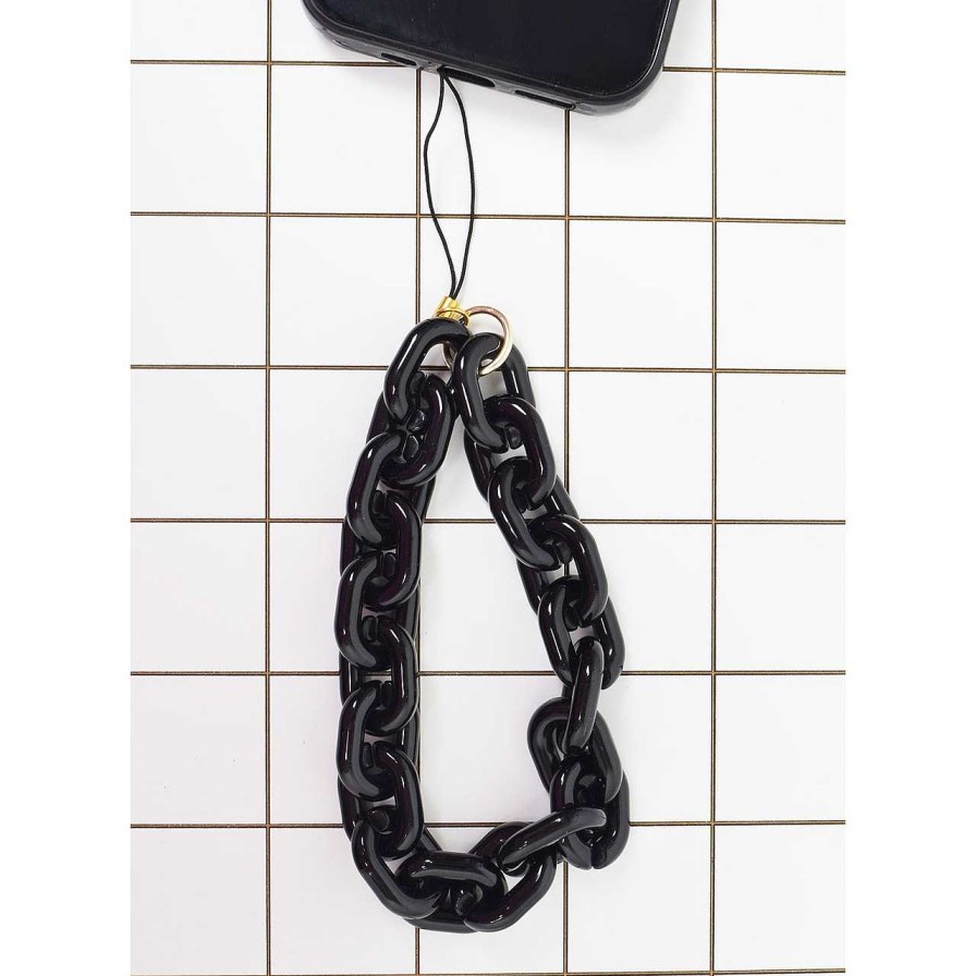 Accessories La Garçonne Accessoires | Heda Cell Phone Chain Black