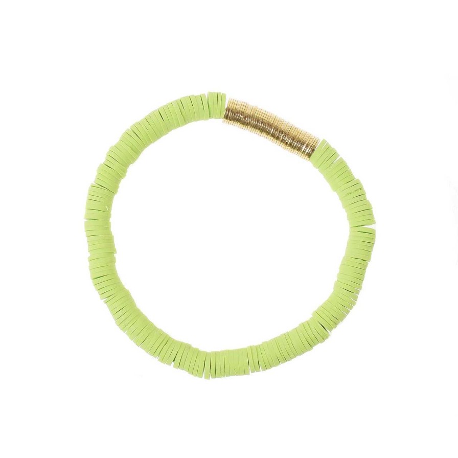 Accessories La Garçonne Bijoux | Charmaine Bracelet Lime