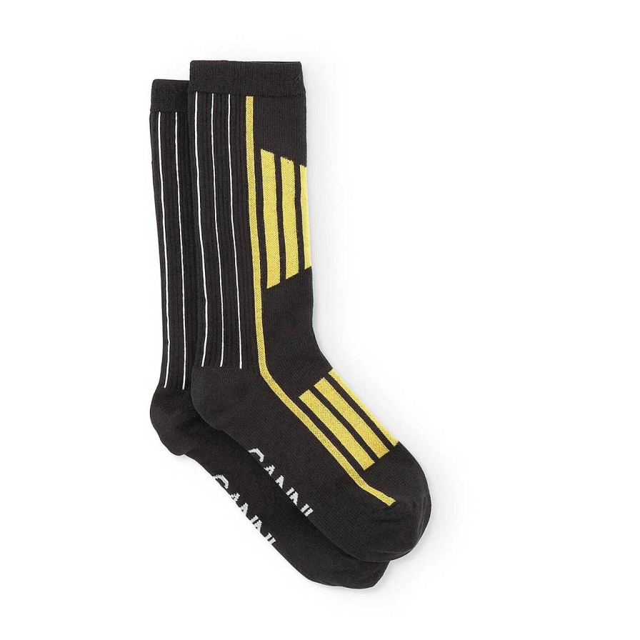 Accessories Ganni | Sporty Socks Blazing Yellow