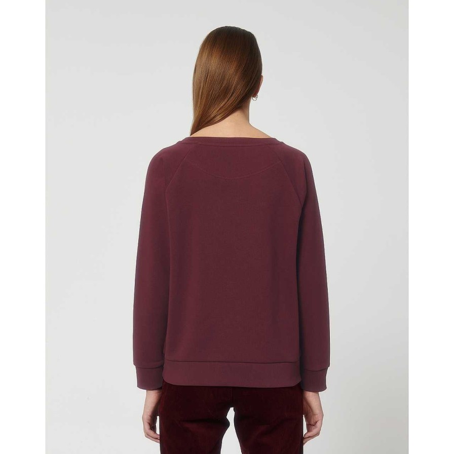 Clothing La Garçonne Vetements | Oui Sweater Raglan Burgundy