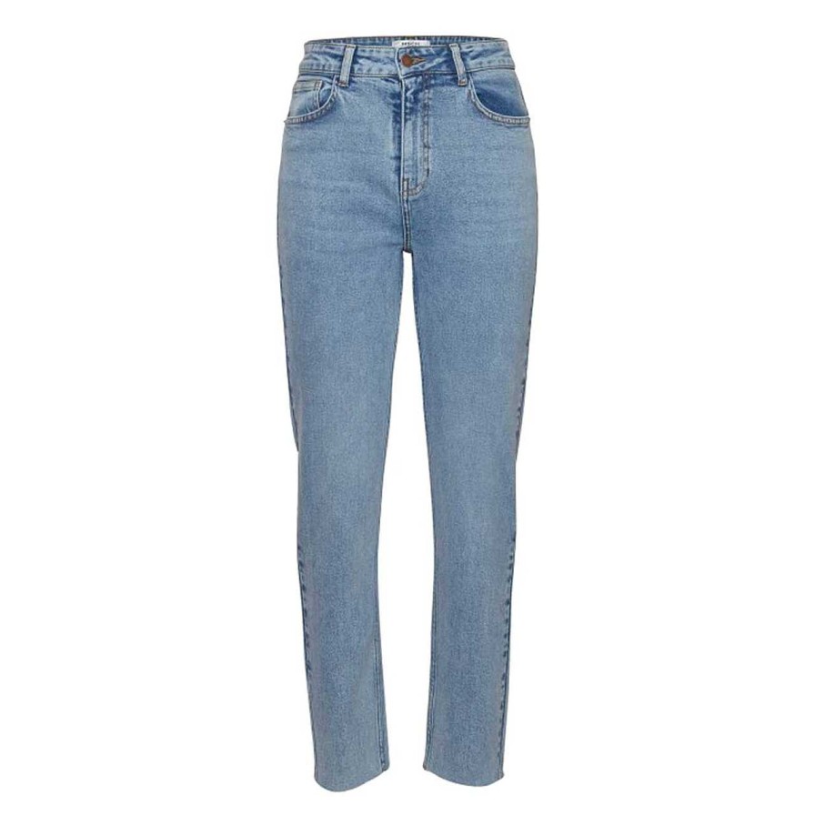 Clothing MSCH Copenhagen | Crystal Mom Jeans Light Blue