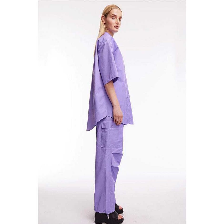 Clothing Oval Square | Work Trousers Digital Lavender