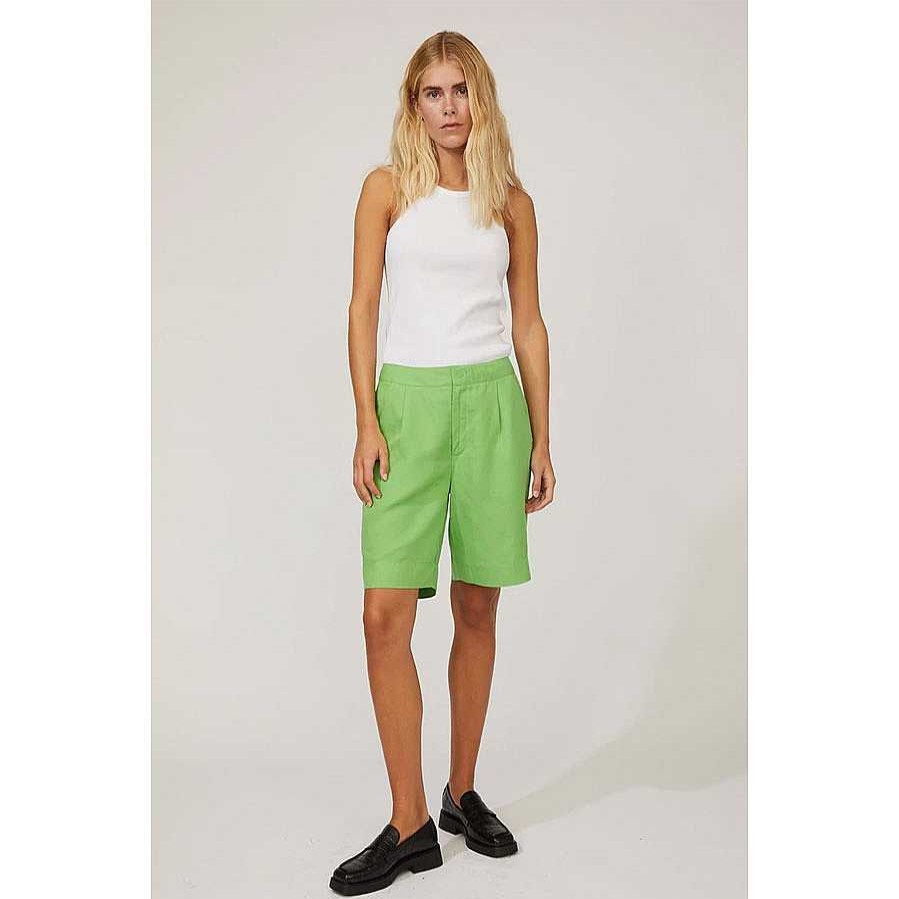 Clothing Just Female | Caro Bermudas Absinthe Green