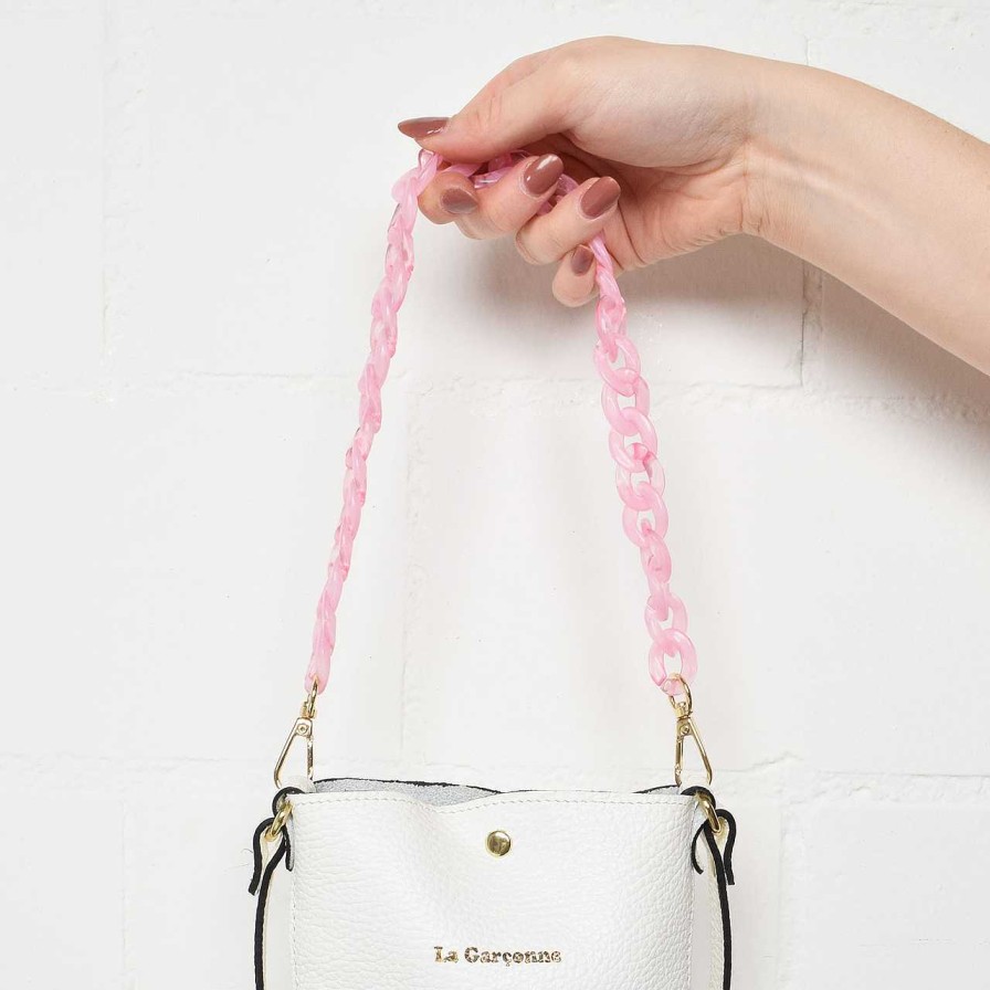 Bags La Garçonne Accessoires | Monroe Mini Bag Chain Light Pink