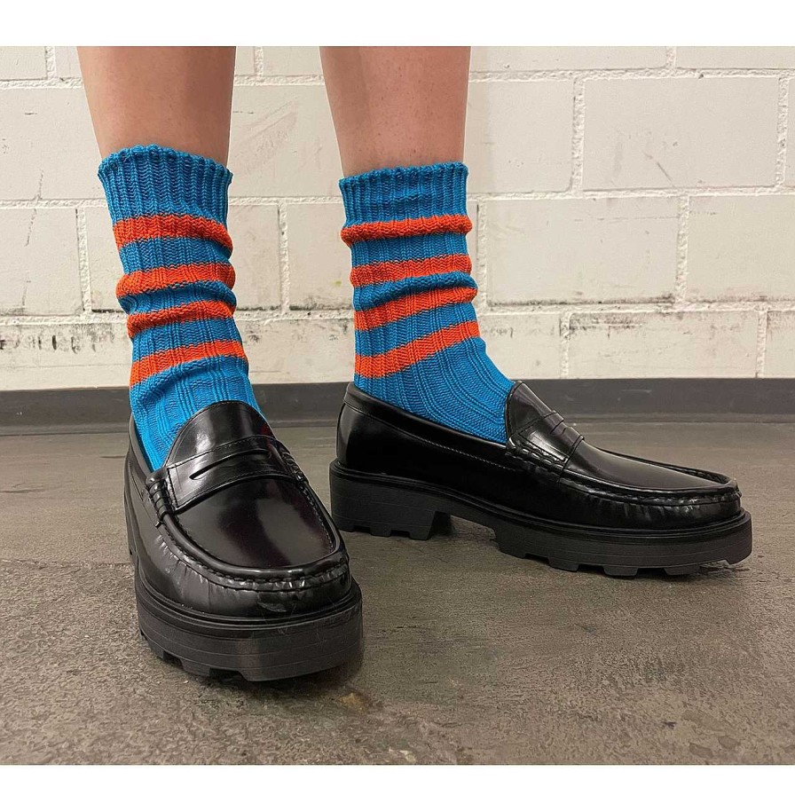 Accessories Decka | Heavyweight Socks Blue Orange