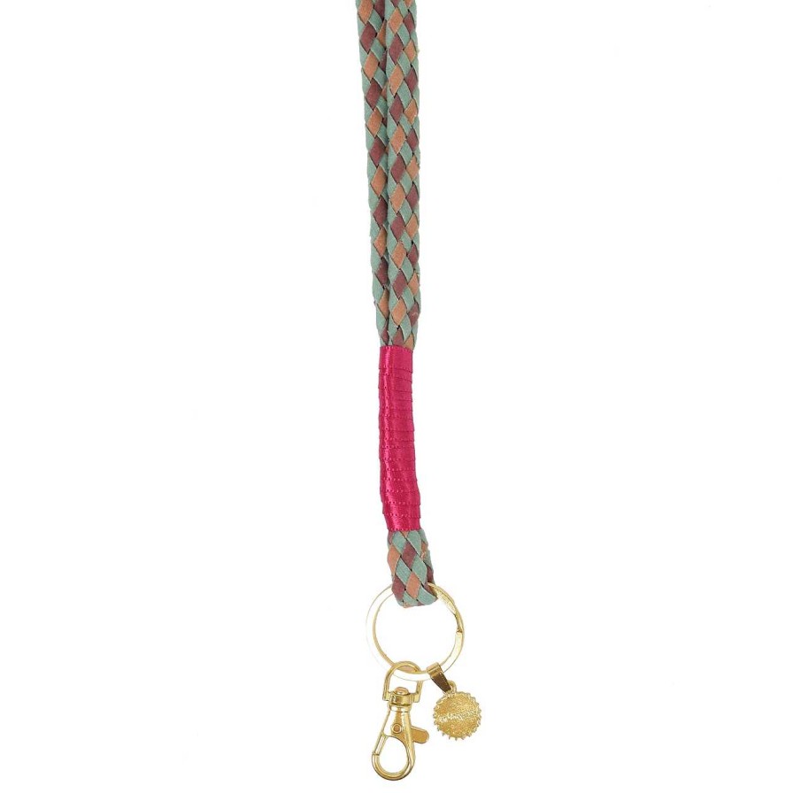 Accessories La Garçonne Accessoires | Lanyard Mint Brown