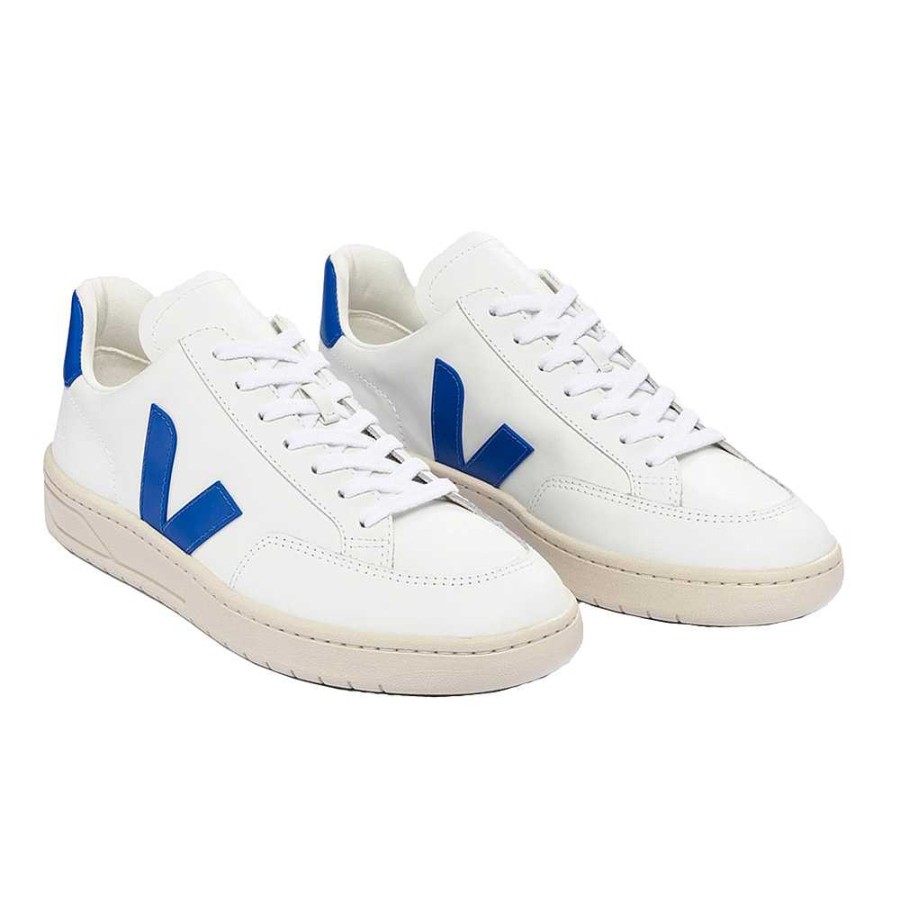 Shoes Veja | V-12 Leather Sneaker Extra White Paros