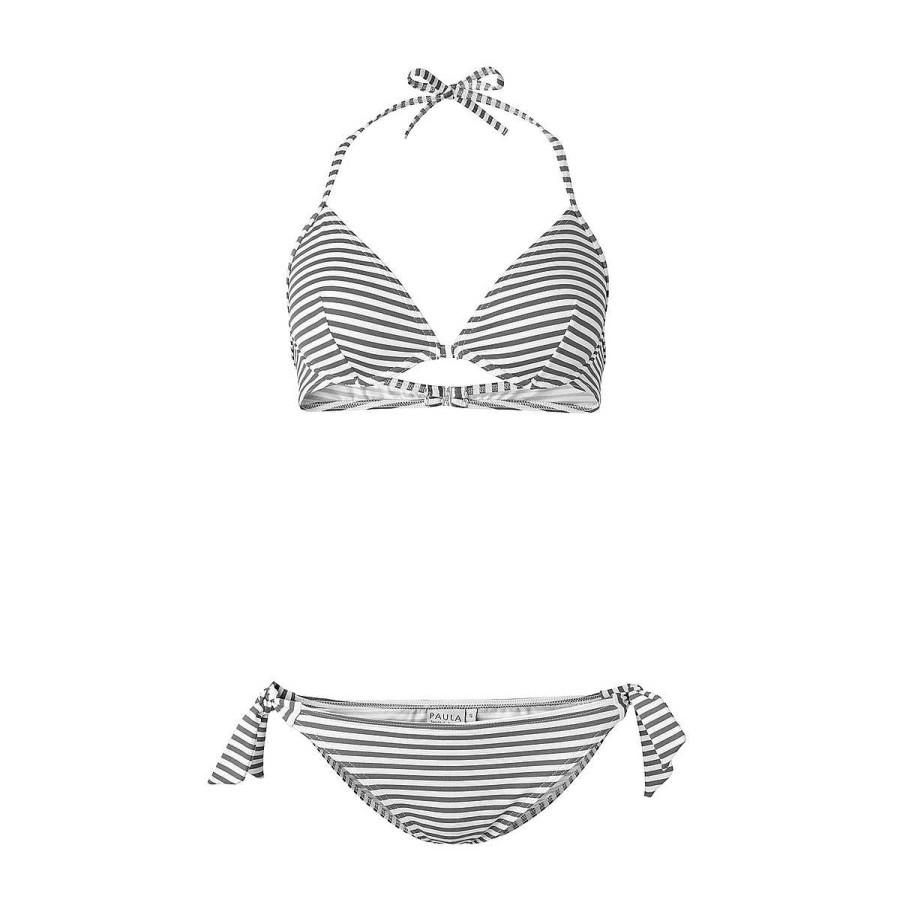 Clothing Paula | Capri Daisy Bikini Ash Stripe