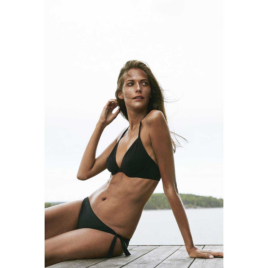 Clothing Paula | Capri Daisy Smooth Bikini Black