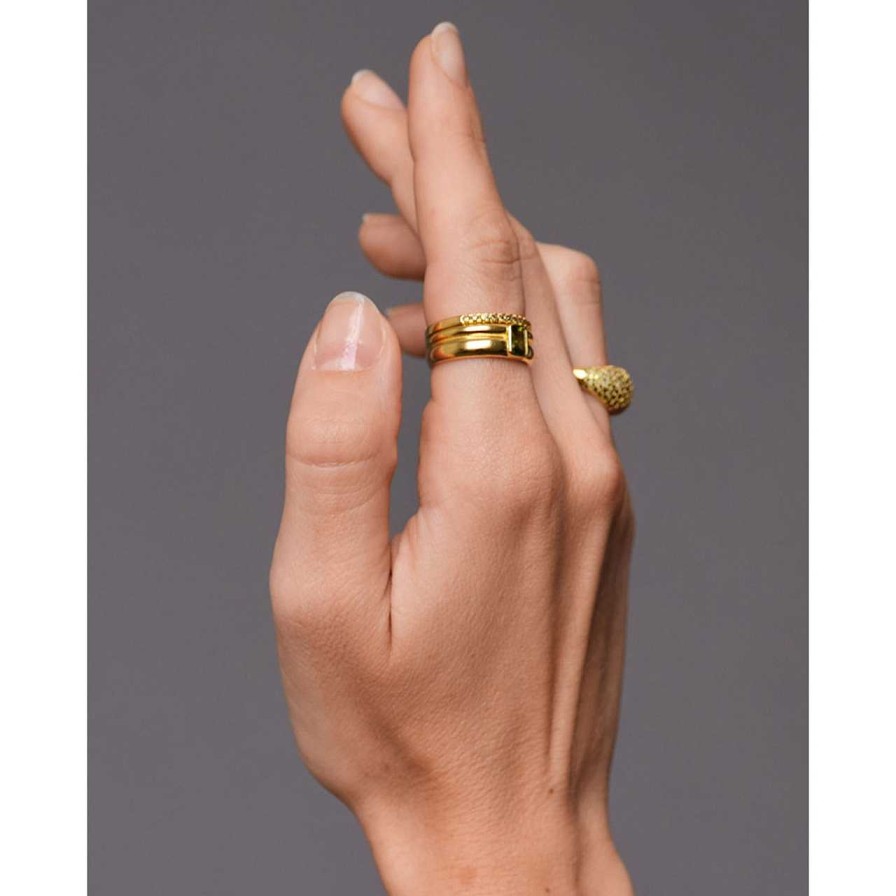 Accessories Philippa Studios | Ella Ring Peridot Gold Plated