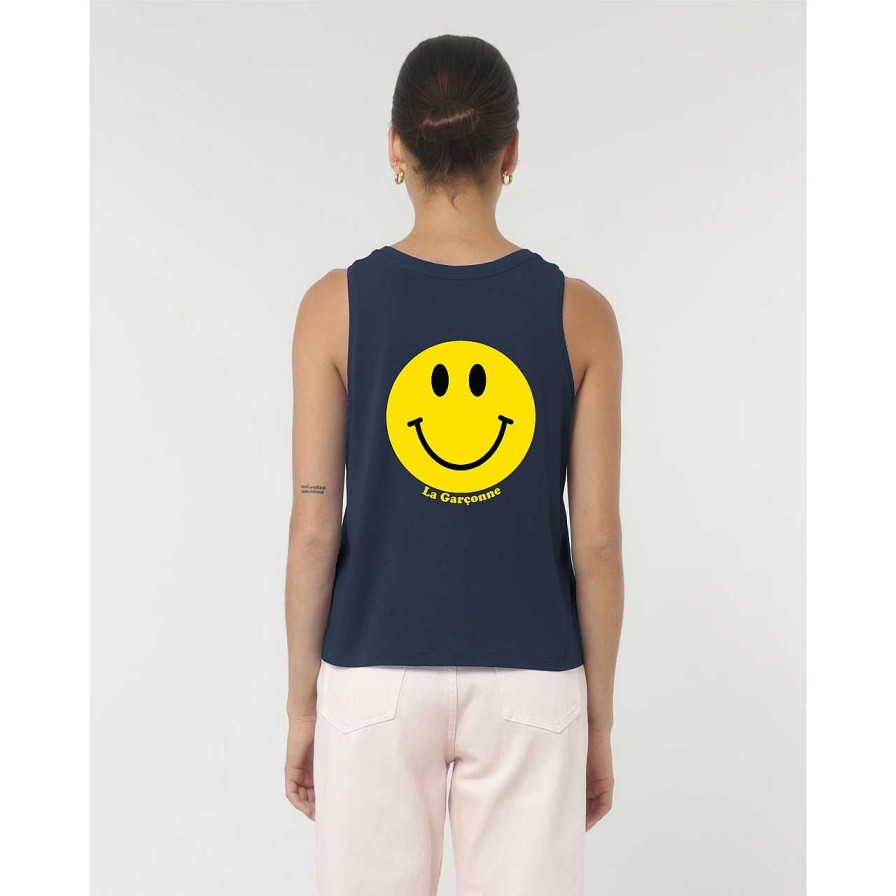 Clothing La Garçonne Vetements | Smile Tank Top Navy