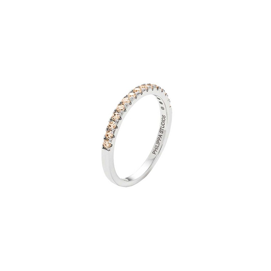 Accessories Philippa Studios | Pave Ring Champagne Silver