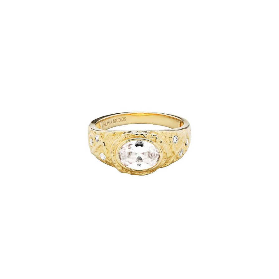 Accessories Philippa Studios | Aura Ring White Gold Plated