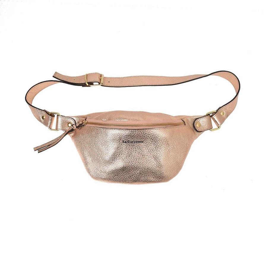 Bags La Garçonne Accessoires | Alma Petite Bum Bag 114 Pink Gold