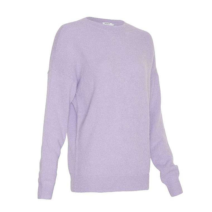 Clothing MSCH Copenhagen | Femme Mohair O Sweater Sand Verbena