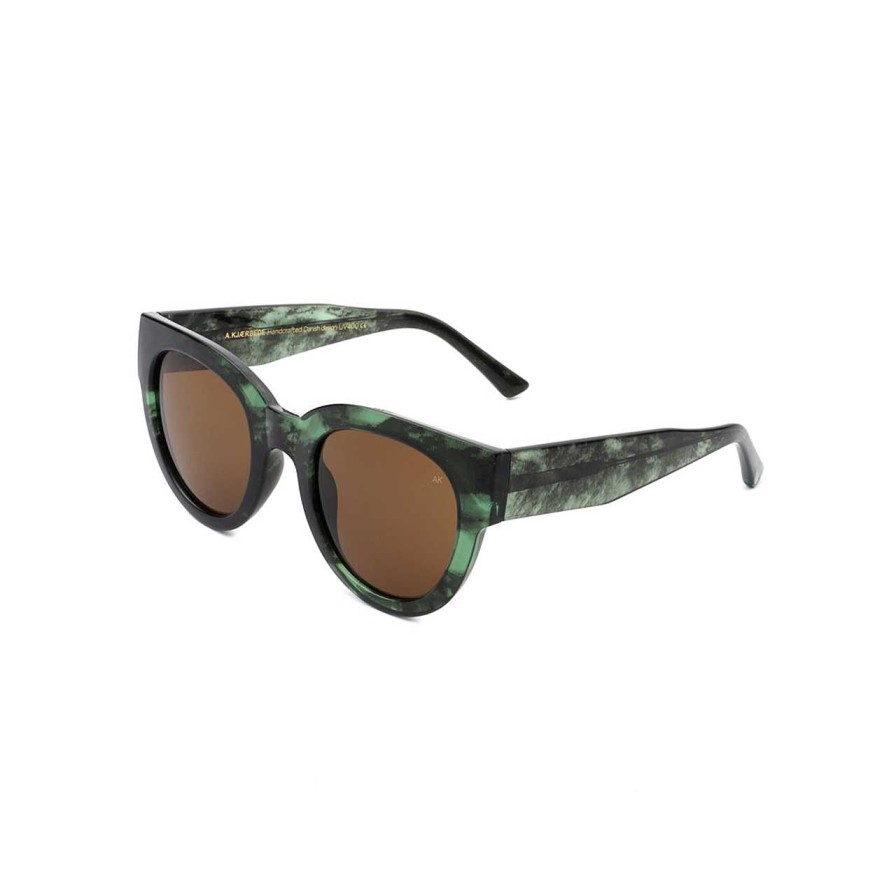 Accessories A.Kjaerbede | Lilly Sunglasses Green Marble Transparent