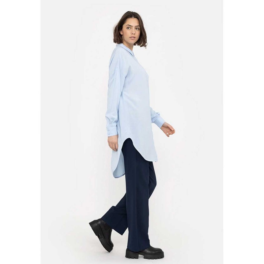 Clothing Soft Rebels | Freedom Long Shirt Cashmere Blue