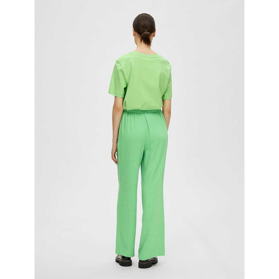 Clothing Selected Femme | Viva Gulia Pants Absinthe Green