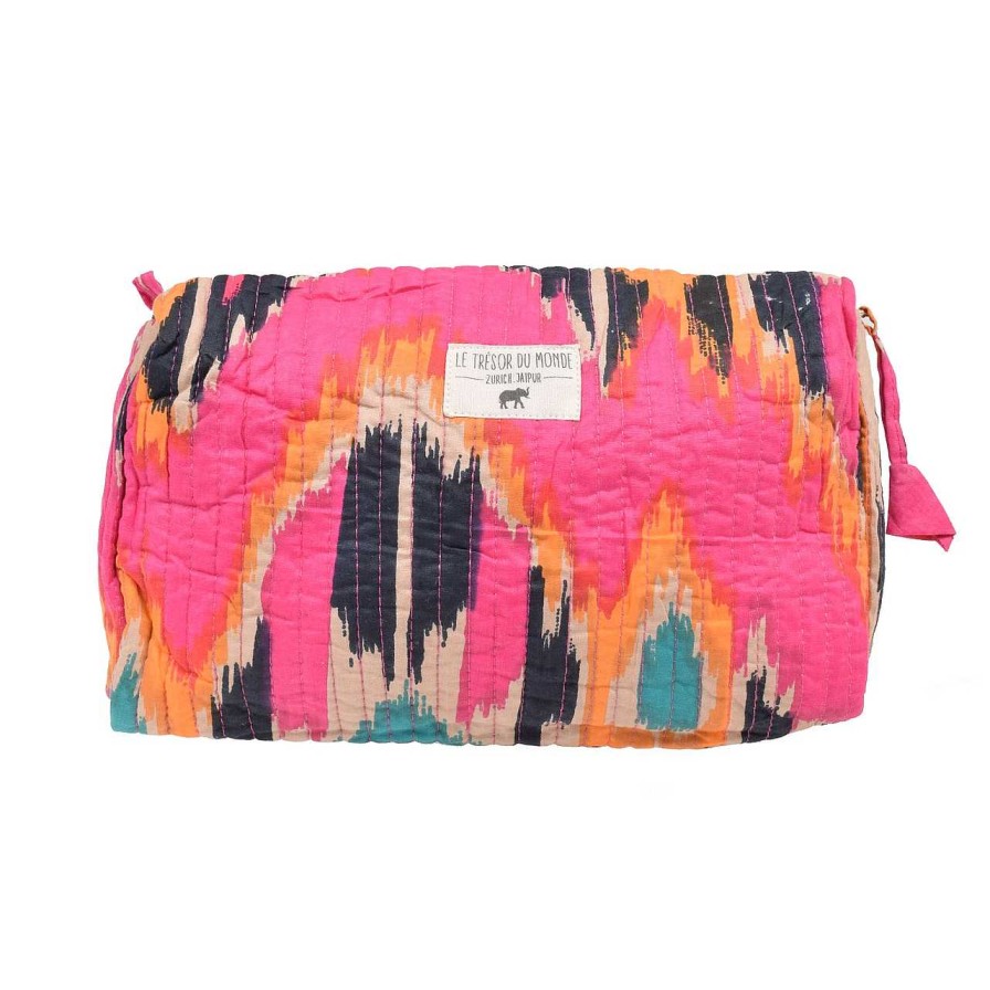 Bags Le Trésor Du Monde | Ikat Large Necessaire Pink