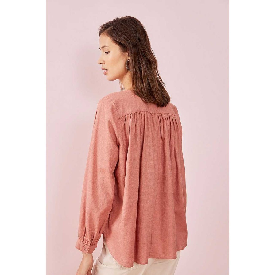 Clothing Des Petits Hauts | Evaline Blouse Rosewood