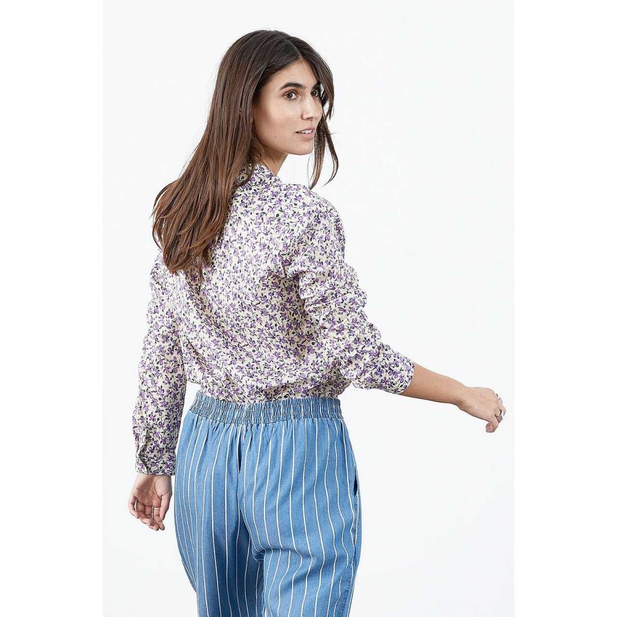 Clothing Lolly's Laundry | Lux Blouse Flower Print