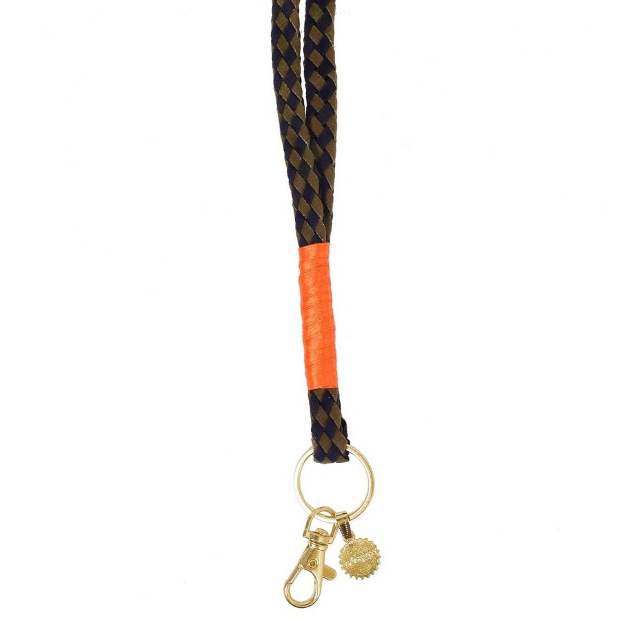 Accessories La Garçonne Accessoires | Lanyard Olive Navy