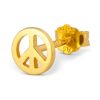 Accessories Lulu Copenhagen | Peace Stud Earrings Gold Plated