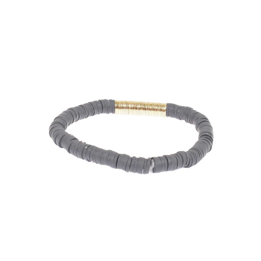 Accessories La Garçonne Bijoux | Charmaine Bracelet Charcoal