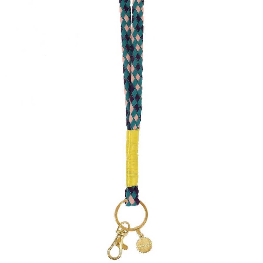 Accessories La Garçonne Accessoires | Lanyard Pink Violet Turquoise