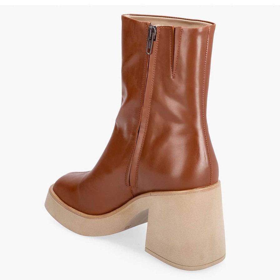 Shoes Angulus | Terracotta Platform Boots