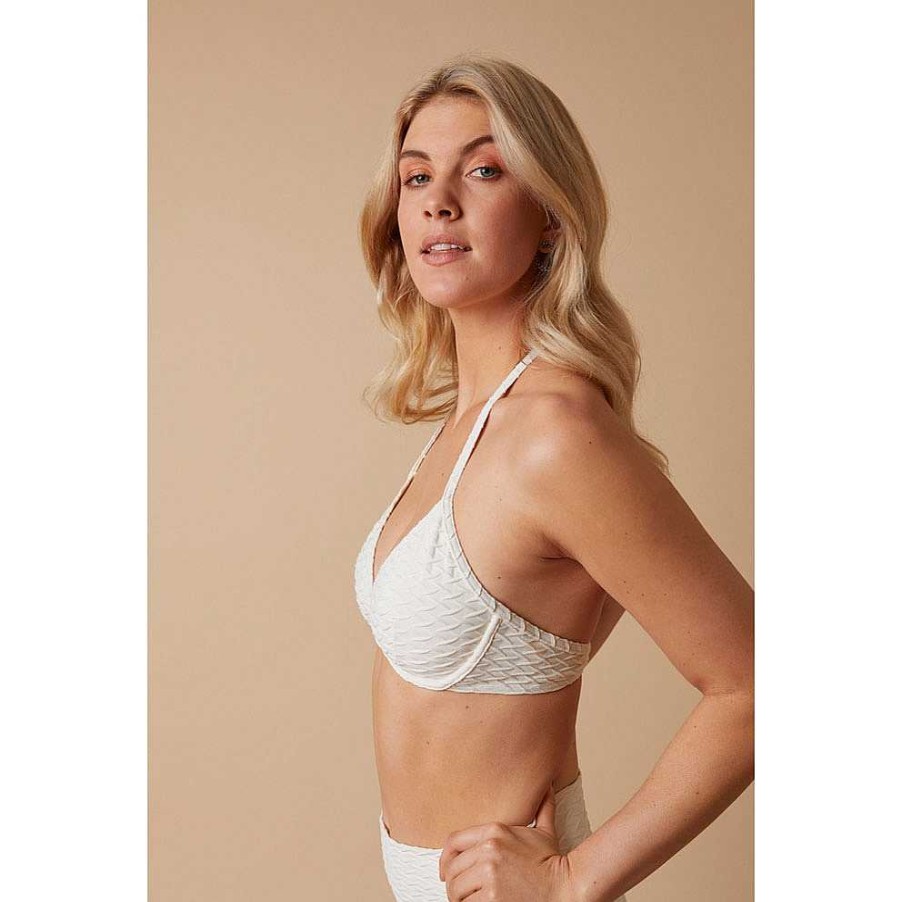 Clothing Paula | Capri Wave Bikini Top Ivory