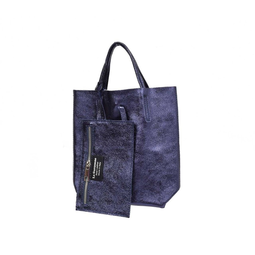 Bags La Garçonne Accessoires | Daphne Metallic Bag Blu Note