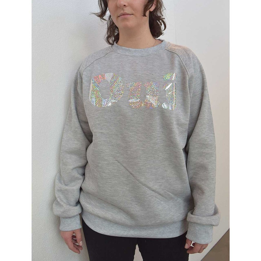 Clothing La Garçonne Vetements | Oui Sweater Glitter Grey