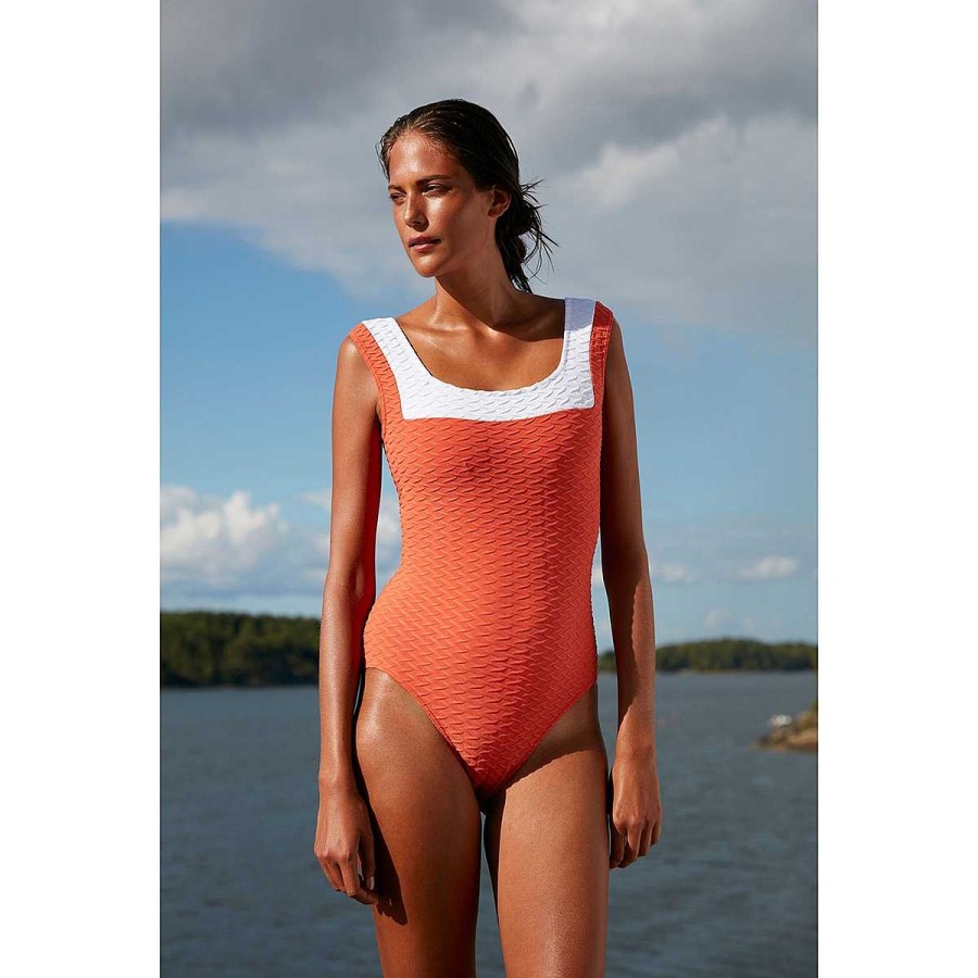 Clothing Paula | Swordfish Swim Dress Orange