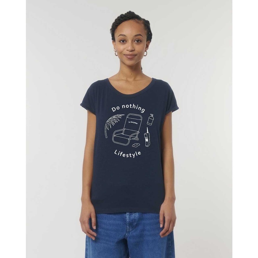 Clothing La Garçonne Vetements | Do Nothing T-Shirt Navy