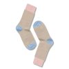 Accessories Note | Women Socks Beige Pink Light Blue