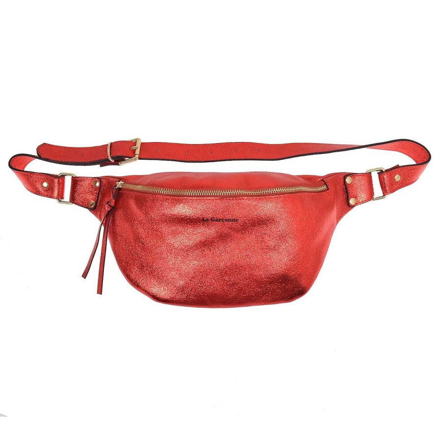 Bags La Garçonne Accessoires | Alma Grande Bum Bag Rosso 508