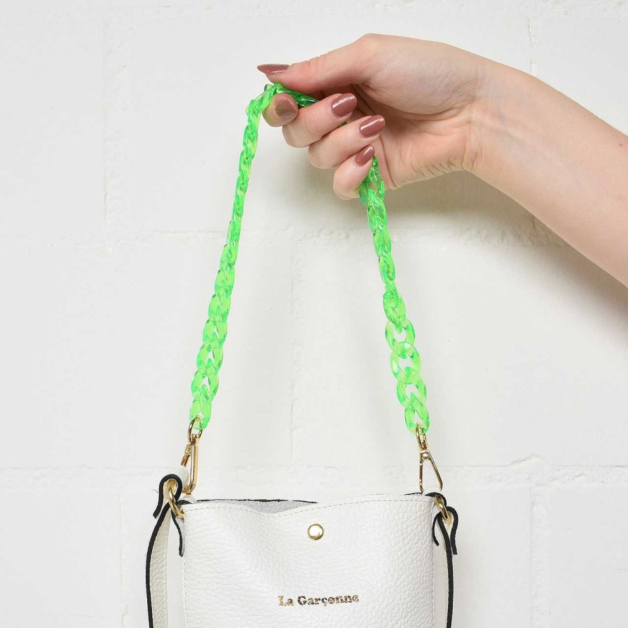 Bags La Garçonne Accessoires | Monroe Mini Bag Chain Toxic