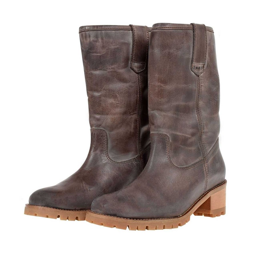 Shoes Dico Copenhagen | Kimmi Escovado Boots Dark Brown