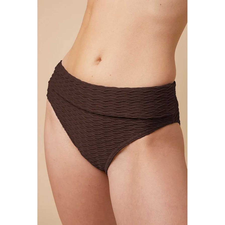 Clothing Paula | Seaweed Wave Bikini Bottom Cocoa