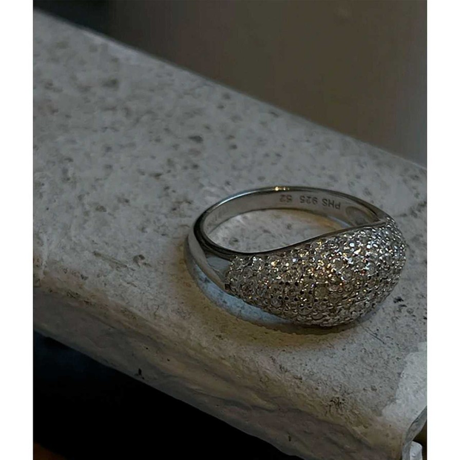 Accessories Philippa Studios | Dome Pave Ring Silver