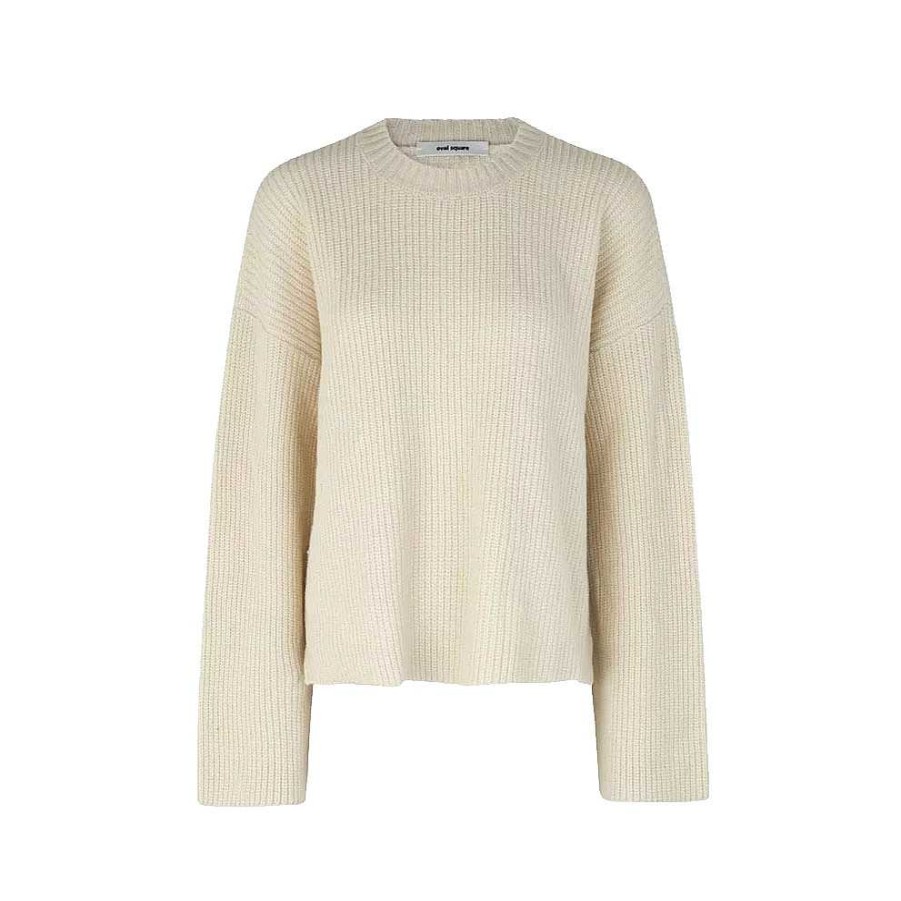 Clothing Oval Square | Grace Sweater Gardenia